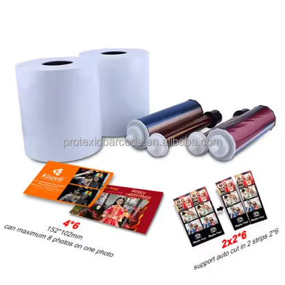 HiTi 4x6" Media for Photo Printer P520L & P520L, 500 Sheets to a Roll, 2 Rolls in a Box