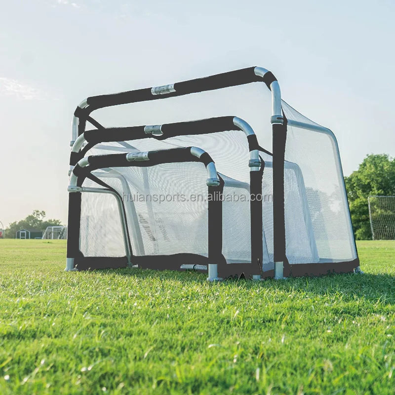 US Stock Dropshipping 4x2.5ft Portable and Foldable Aluminum Soccer Goal Durable Quality Quick Setup and Disassembling - White