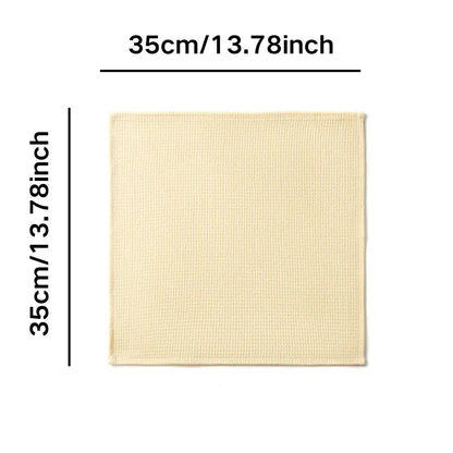 100% Cotton 35*35cm Waffle Kitchen Towel Soft Durable Handmade Modern Cleaning Cloth Washable for Everyday Home Use Christmas