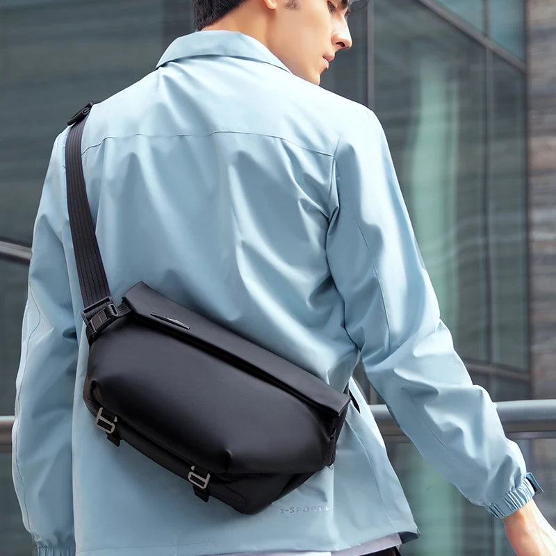 Mark Ryden Factory Wholesale Customised Crossbody Bag Men's Large Capacity Shoulder Tide Sports Small Backpack  Bag L_MR3601-B