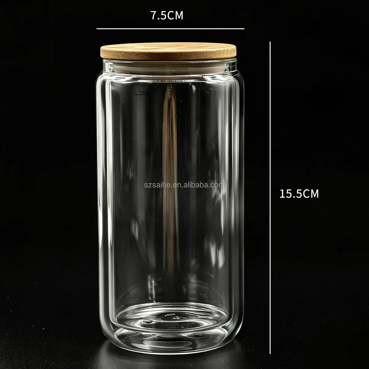 16 oz Snow Globe Glass Tumbler DIY Kit Supplies with UV DTF Cup Wraps Glitter Glass Bottle for Holiday Craft Gifts US Warehouses