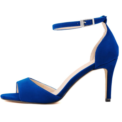 Faux Velvet Sandal Women Pumps Shoes Sexy Party Low Wedding High Heels Multi Patent Hot Summer 107-1VE