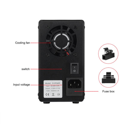 NICE-POWER SPS305 12V 24V Adjustable DC Power Supply 30V 5A Workbench Maintenance Desktop Switching Power Supply