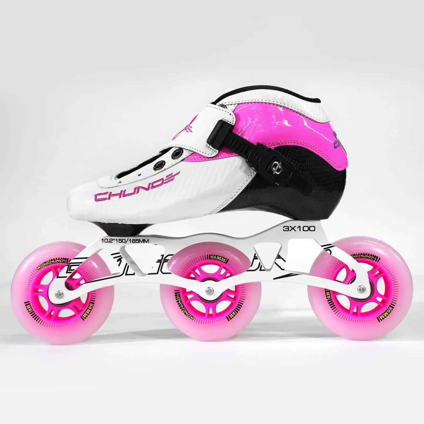 Adjustable Inline Professional Carbon Speed Skating Shoes 3/4 Wheels 100mm*4/110mm*3/110mm*4