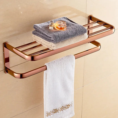Rose Gold Bathroom Hardware Set Bathroom Accessories Kit Bathroom Towel Rack Set