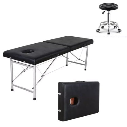 High Quality Portable Collapsible Spa Moxibustion Bed Massage Table Modern Design for Beauty & Tattoo Hot Sale Metal Material