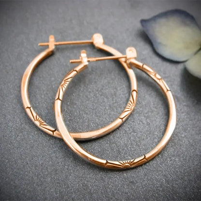Silver Plated Hoop Earrings For Women Alloy Metal Fashion Jewelry Classic Round Design Daily Wear Accessory