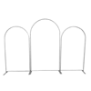 Hot Selling 3-Piece Aluminum Chiara Arch Backdrop Stand - Professional Triple Arch Set for Wedding and Party Decoration