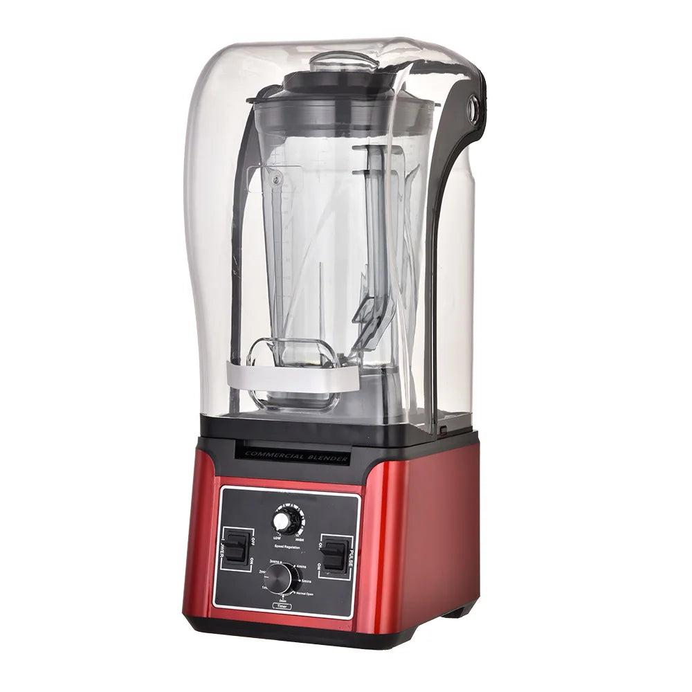 Ideagree 2500W Commercial Blender 4L Jar 10-Speed Stainless Steel Blades Tritan BPA-Free Low Noise Soundproof Hotel Household