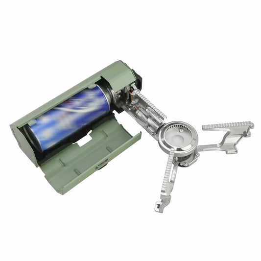 STARCAMP 2600W Portable Outdoor Camping Burner Automatic Stainless Steel Iron Butane Gas Stove Propane Fuel Split Structure by PDG ibma