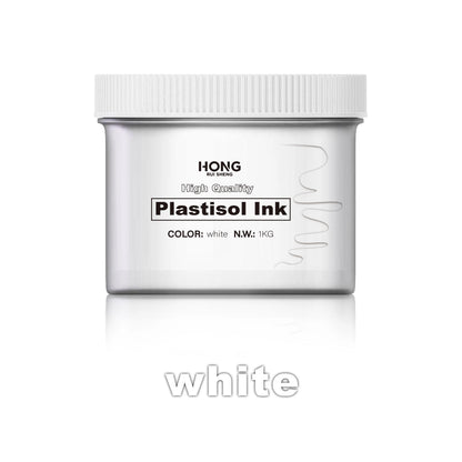 SOLLYD White Screen Printing Plastisol Ink - Super Strong Coverage, Conceals Blemishes Without Leaving Any Marks