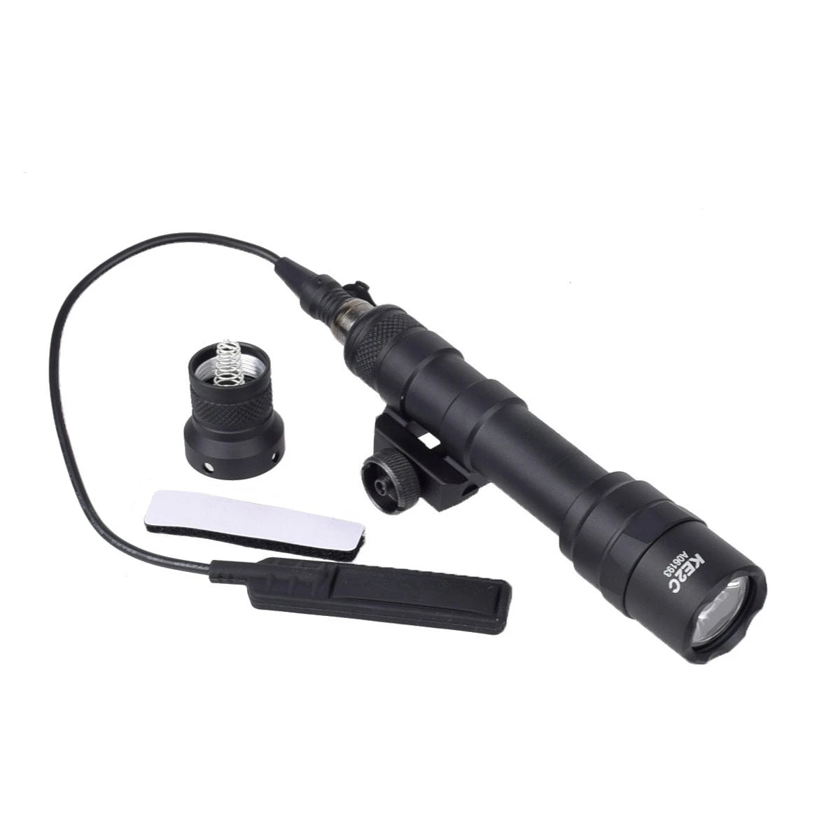 LAMBUL US Warehouse Tactical Flashlight M600B Outdoor Hunting Scout Light with Pressure Switch Fit 20mm Rails Constant/Momentary