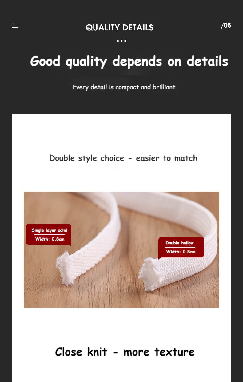 Classic Shoe laces White Black Flat Shoelaces for Sneakers laces Shoe Strings 70/90/100/120/140/160CM High-quality Shoelace