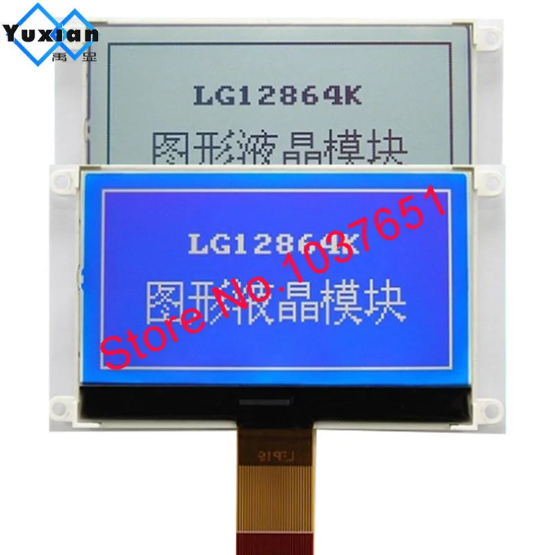 128x64 COG Lcd Display Module Screen 3.3V ST7565P COG LED serial SPI ST7567 ST7565R Good Quality LG12864K blue or white