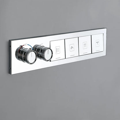 Homein Sanitary Ware, US Warehouse in Stock, Thermostatic Shower Set, Multi-function Bathroom Shower Set, Copper Material
