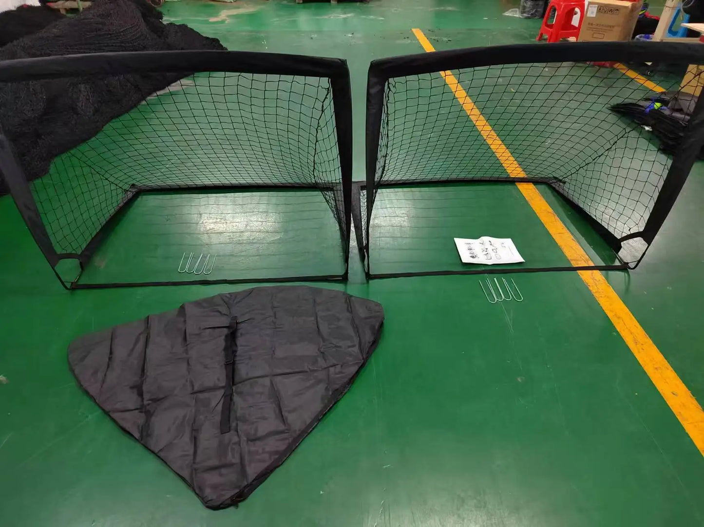 Portable Indoor/Outdoor Soccer Goal Nets Kids Training Equipment for Backyard Ball Games and Sports
