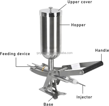 Commercial Cream Filling Machine Vertical Donut Jam Filler Stainless Steel Churro Filling Machine for Sale