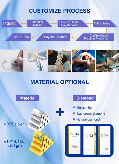 Tianyu Gems Moissanite Pinky Ring Silver Jewelry Men Half Eternity 925 Sterling 18k Gold Plated VVS Moissanite Women Ring