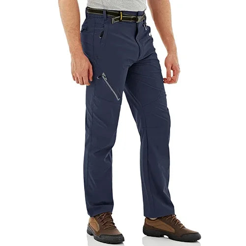 TACVASEN Quick Dry Outdoor Hiking Pants Men Summer Lightweight Rip-stop Cargo Work Trousers Multi-Pockets Camping Fishing Pants