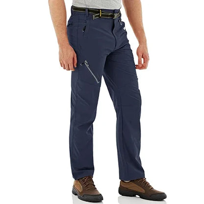 TACVASEN Quick Dry Outdoor Hiking Pants Men Summer Lightweight Rip-stop Cargo Work Trousers Multi-Pockets Camping Fishing Pants