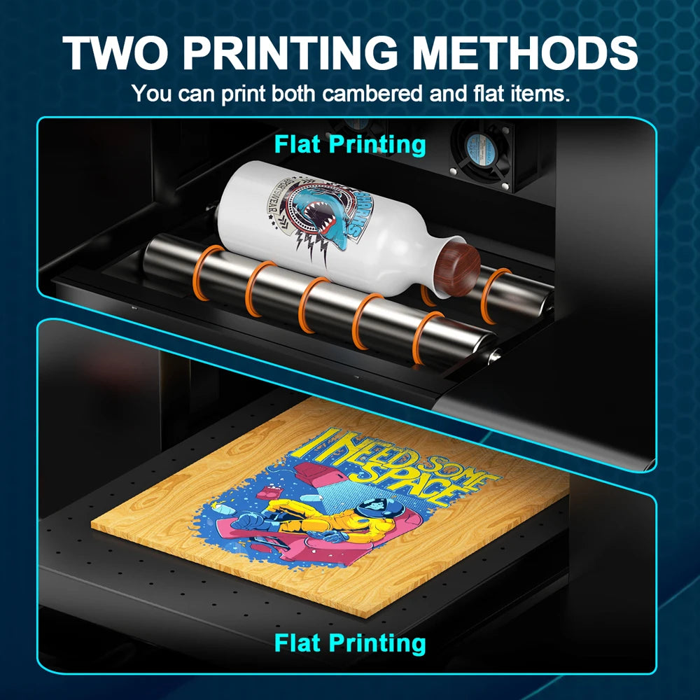 Desktop Best Selling UV Printer Flatbed Printing Machine A3 A4 UV Dtf Flatbed Printer for PVC ID Card Phone Case Metal Acrylic