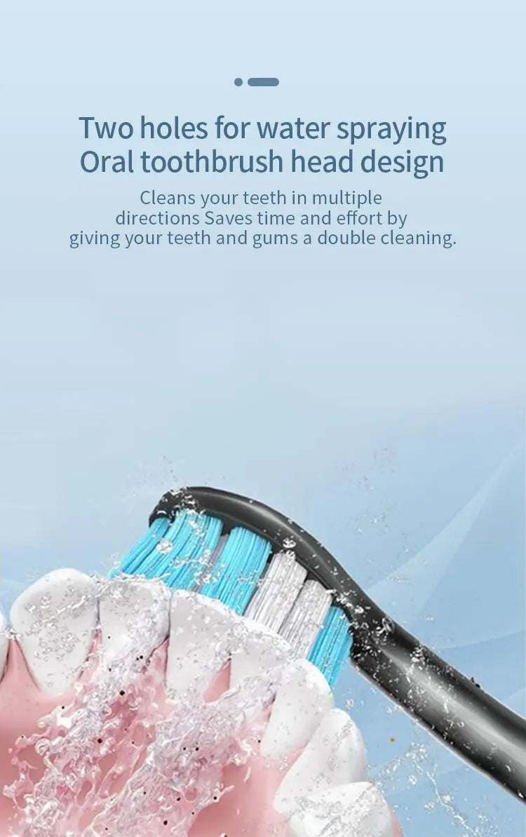 Electric Toothbrush Small Batch Customization logo Low MOQ  Powerful Smart Rechargeable 3 in 1Electric Toothbrush