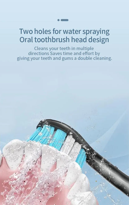 Electric Toothbrush Small Batch Customization logo Low MOQ  Powerful Smart Rechargeable 3 in 1Electric Toothbrush