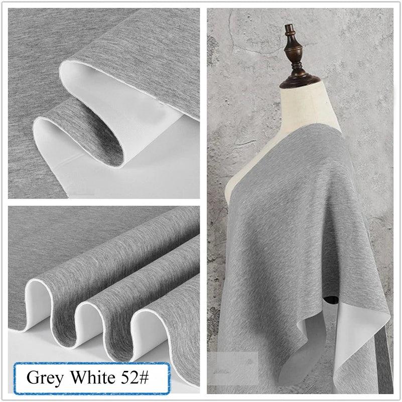 Stretch Spandex Knit Space Cotton Fabric Air Layer for Baseball Jacket Skirt Sewing DIY Face Mask Per Half Meter