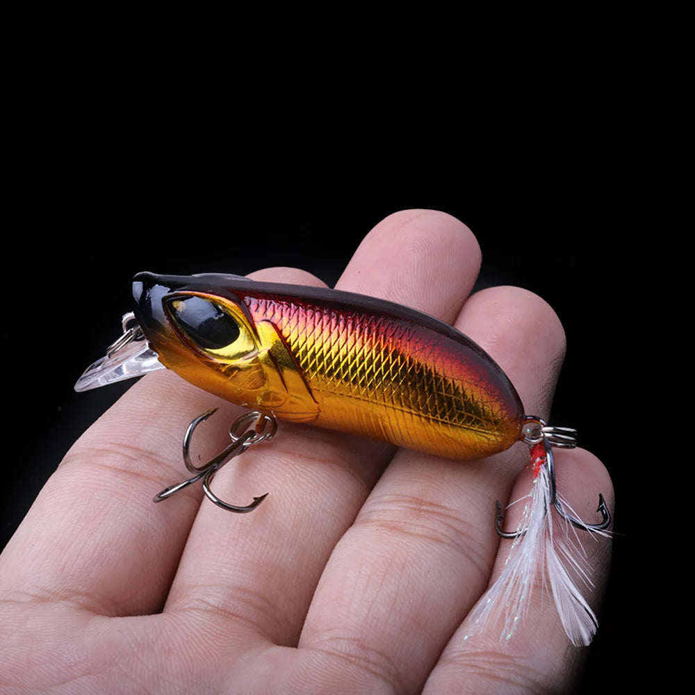 5pcs/box 5.5cm 8g Crankbaits Set for Bass Fishing Lures Hard Baits Topwater Lures Crank Bait Kit Fishing Tackle