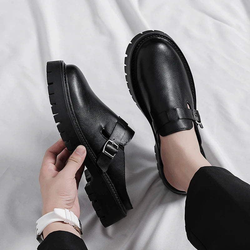 Good Quality Comfortable Summer Half Loafer Shoes Breathable Summer Casual Men Slippers Shoes