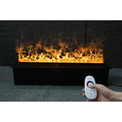 Wholesale 1m Automatic 3D LED Flame Decor Water Vapor Fireplace Insert Customizable Modern Stainless Steel Dual WIFI Living Room