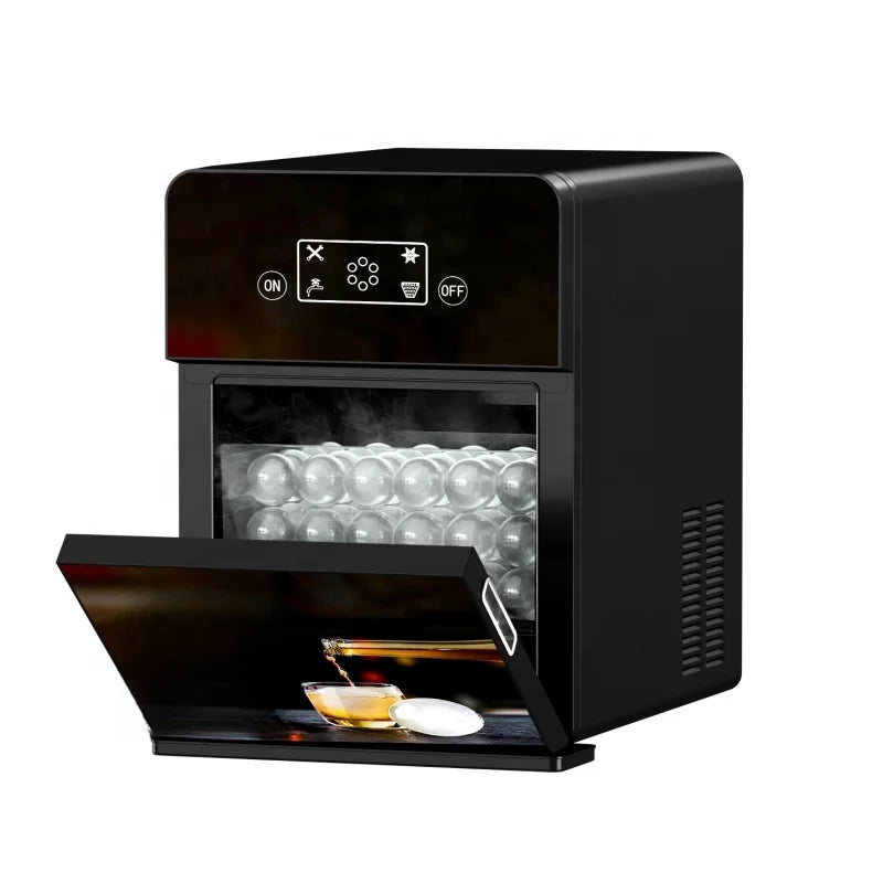 ETL/CE Counter Top Home Sphere Ice Machine Crystal Ice Ball 4Pcs Per Cycle 160Pcs and 10Kgs Per Day for Cocktails Drinks Whiskey