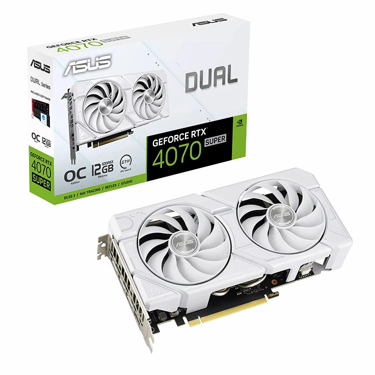Used ASUS ROG Strix GeForce RTX 4070 SUPER 12GB GDDR6X OC Edition Gaming Graphics Card with AI Design Intelligent Learning GPU