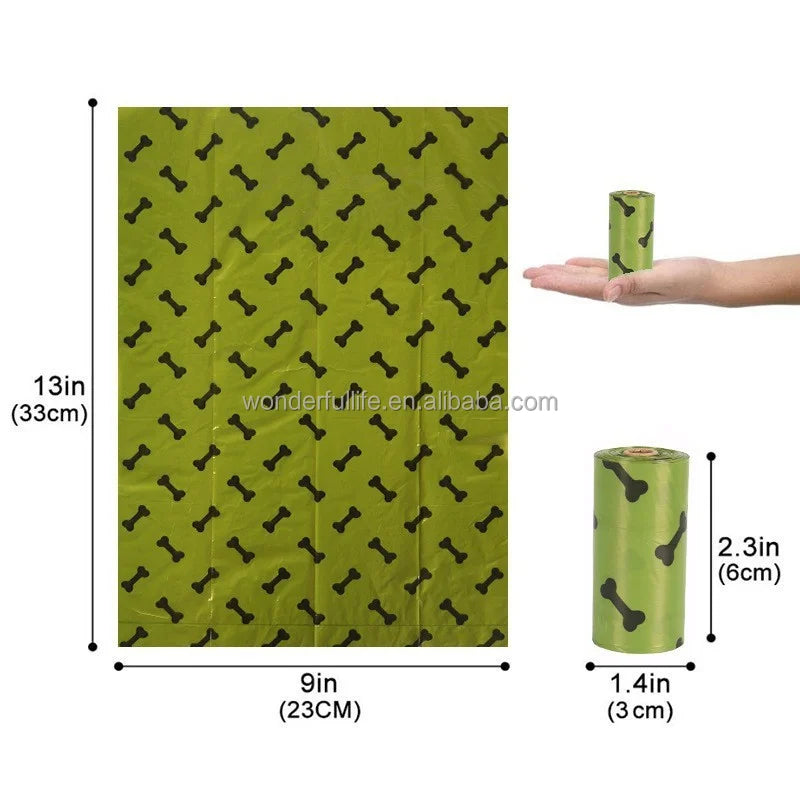 OEM  ODM Pet Poop Bag Eco Corn Starch Poop Bag Dog Poop Bags Biodegradable for Dogs