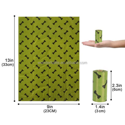 OEM  ODM Pet Poop Bag Eco Corn Starch Poop Bag Dog Poop Bags Biodegradable for Dogs