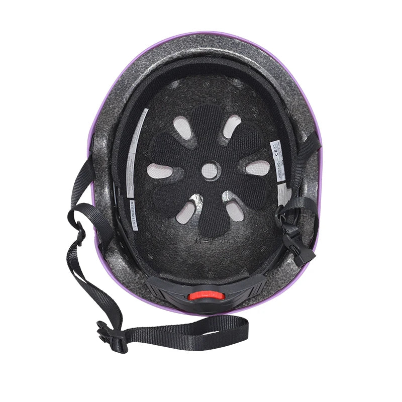 MOON MTV12 CE EN1078 ABS+EPS Integrated Protective Skateboard Helmet Adjustable Strap 11-15 Air Vents Unisex Sport Skating