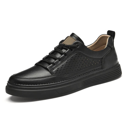 New Wholesale Classic Men Shoes Winter Real Leather Fashion Black Women's Sneaker 36-47 Top Cow Layers Make Your logo Brand Shoe