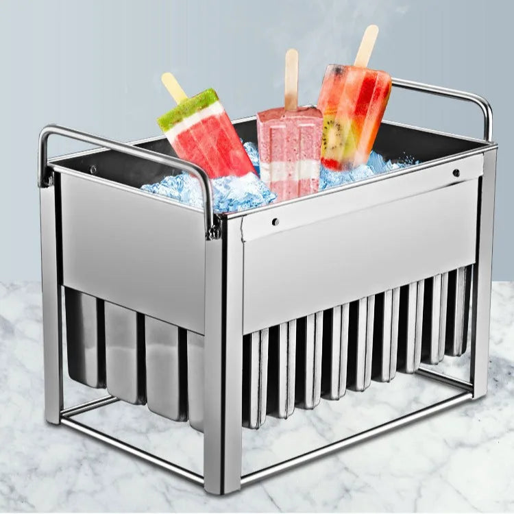 Snack Maker 30 Cavities 304 Stainless Steel Mold Ice Popsicle Models Ice Lolly Maker Ice Cream Mold for Juicer Machine