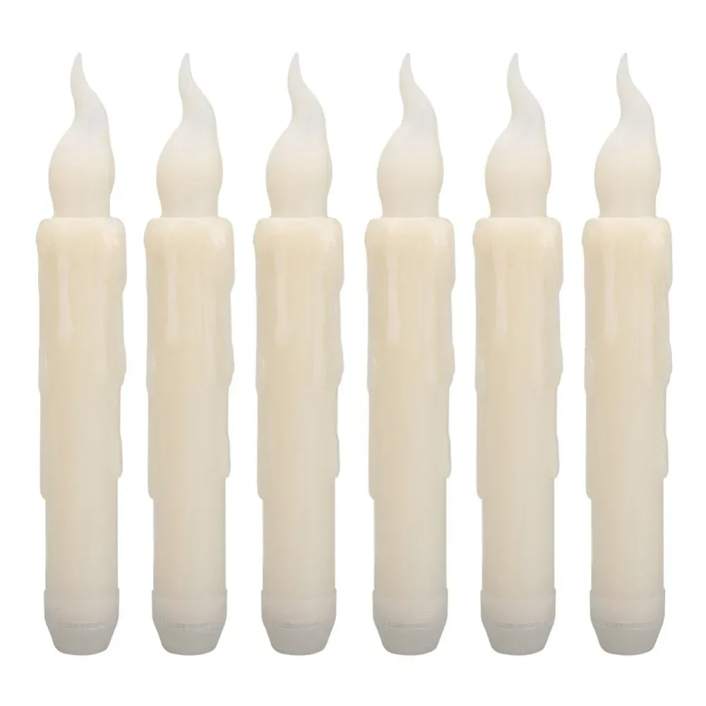 Floating LED Candles with Magic Wand Remote Control Flameless Remote Taper Electronic Candle Christmas Party Decor Candle Lights