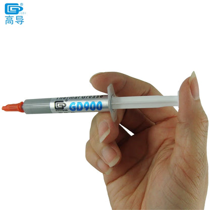 4 PCS Net 4 Grams Gray GD900 4.8W/M-K Thermal Conductive Grease Paste Silicone Plaster Heat Sink Compound for CPU Cooling Sheet