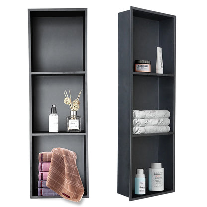 High Quality Reusable Stainless Steel Shower Room Shelf Modern Corner Mounted No Nailing Required-Wall-Mounted Bathroom Shelf