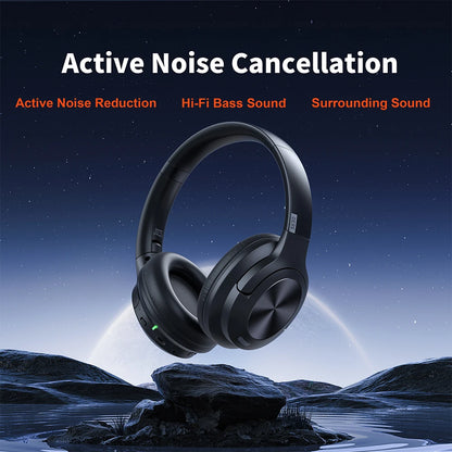 QERE E80 Wireless Headphones Active Noise Cancelling 40mm Speaker 25dB ANC