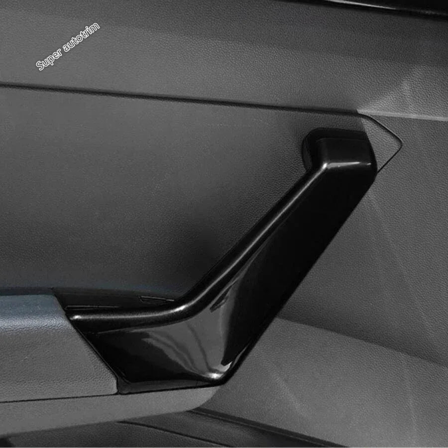 Center Control Gear Shift Panel Inner Door Armrest Handle Cover Trim Black Fit For VW Volkswagen Polo 2019 - 2023 Accessories