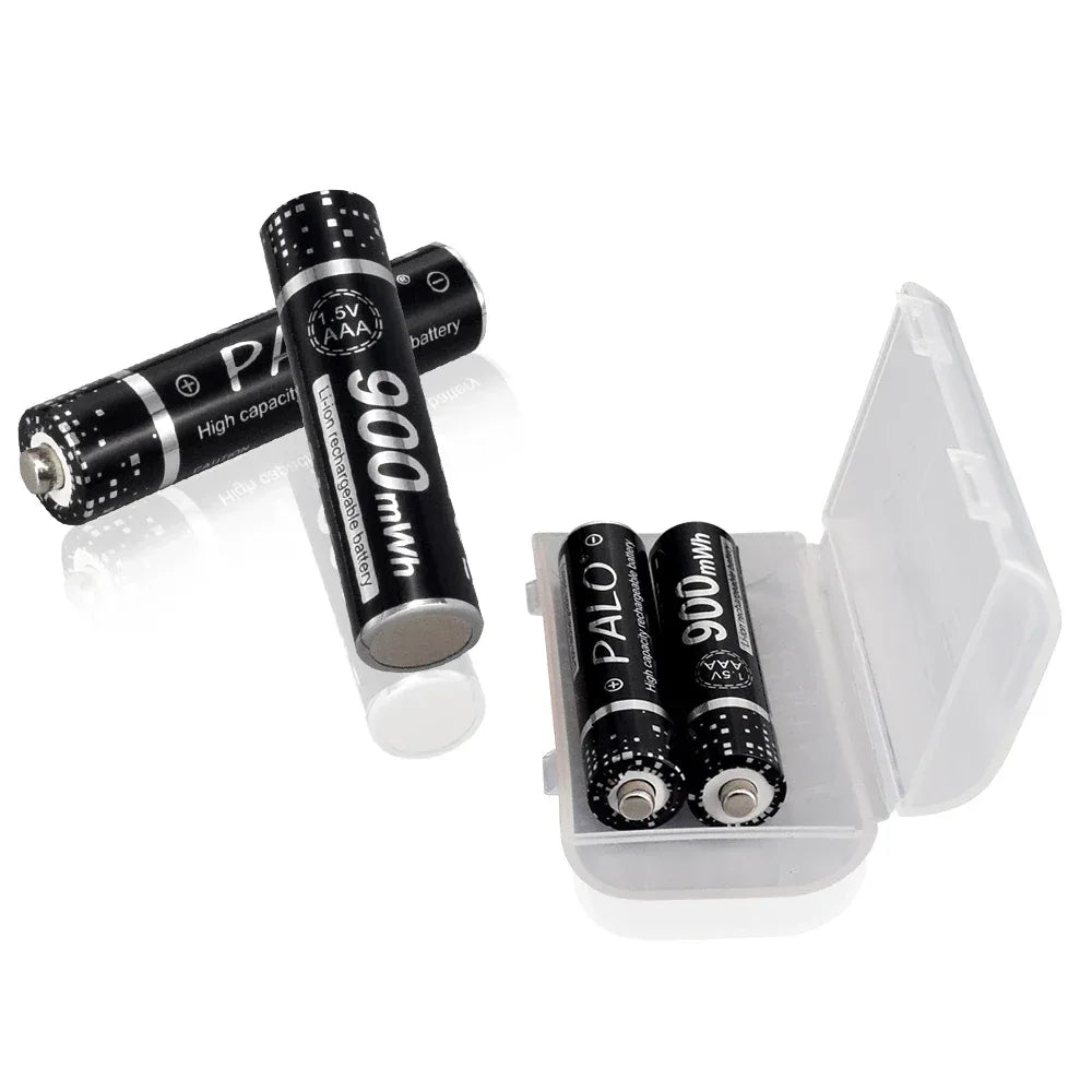 100% New 1.5V AAA Rechargeable Battery 900mWh 1.5V Li-ion Lithium Liion Li ion 3A aaa Batteries for Toy Car Camera Flashlight