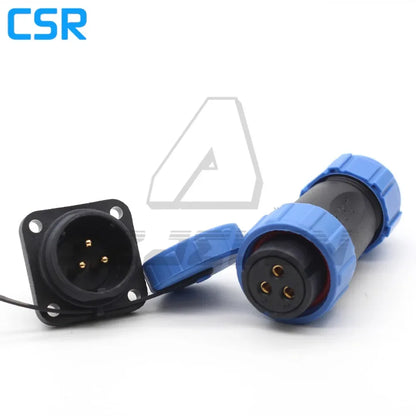 SP21 2/3/4/5/6/7/8/9/10/12 Pin IP68 Waterproof Connector Square Plastic Panel Mounting Connector Plug Female And Socket Male