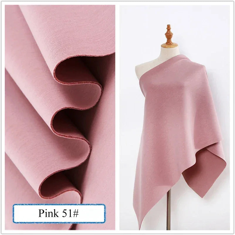 Stretch Spandex Knit Space Cotton Fabric Air Layer for Baseball Jacket Skirt Sewing DIY Face Mask Per Half Meter