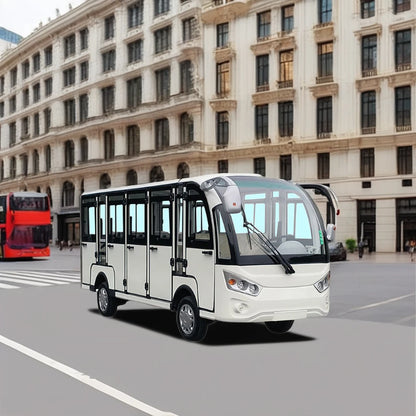 China Manufacture Sales Enclosed Tourist Bus Electric Sightseeing Car