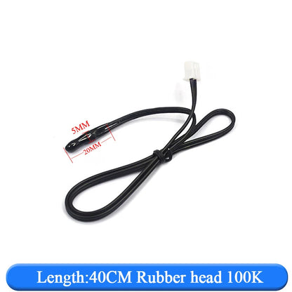 Air Conditioning Temperature Sensor 5K 10K 15K 20K 25k 50K Air Conditioner Tube Sensor Rubber Head Copper Head