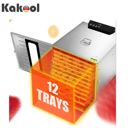 Wholesale 16-Tray Electric Stainless Steel Fruit Drying Machine/Dehydration Machine/Industrial Food Dryer Household Commercial