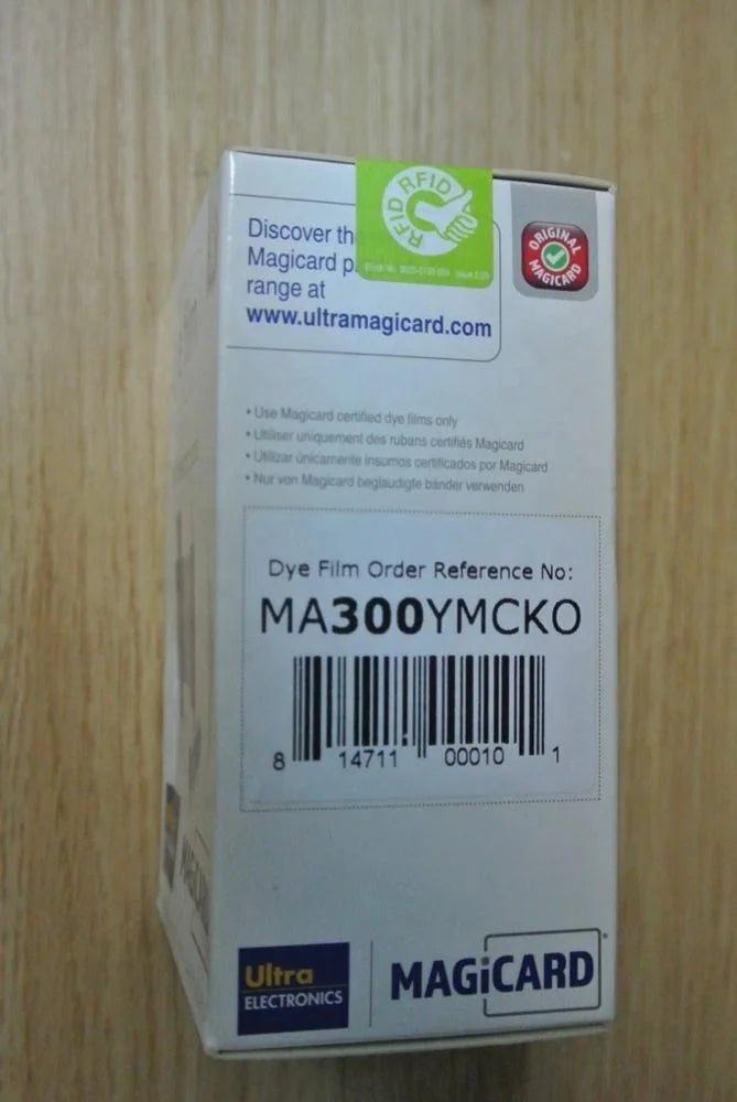 Magicard Original MA300 YMCKO Sublimation Ribbon 24mm for Enduro 3e/Rio Pro/Pronto Card Printers 100x300mm Single-Sided Original